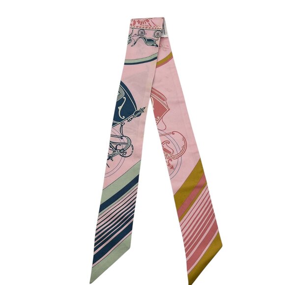 Hermès Ex-Libris Silk Scarf 100% Silk - Picture 2 of 11